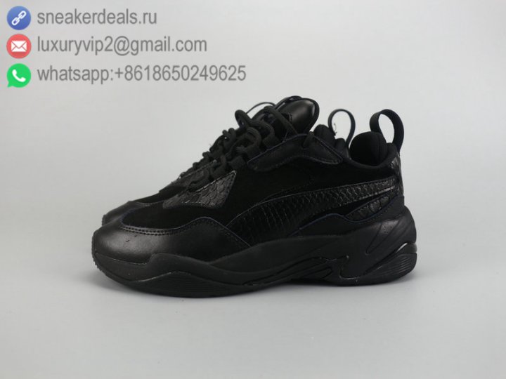 Puma Thunder Spectra Women Trainer Running Shoes All Black Size 36-40